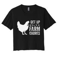get up its time to do farm chores Crop Top