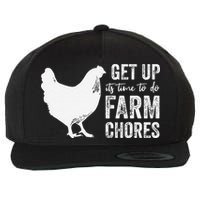 get up its time to do farm chores Wool Snapback Cap