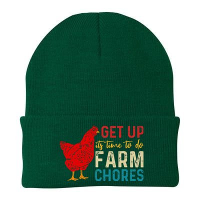 Get Up ItS Time To Do Farm Chores Knit Cap Winter Beanie