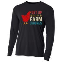 Get Up Its Time To Do Farm Chores Cooling Performance Long Sleeve Crew