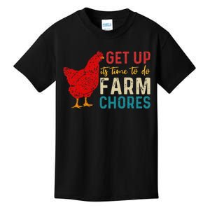 Get Up Its Time To Do Farm Chores Kids T-Shirt