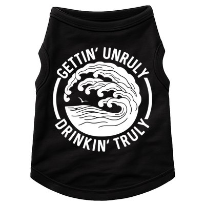 Gettin' Unruly In' Hard Seltzer Summer Beach Alcohol Gift Doggie Tank