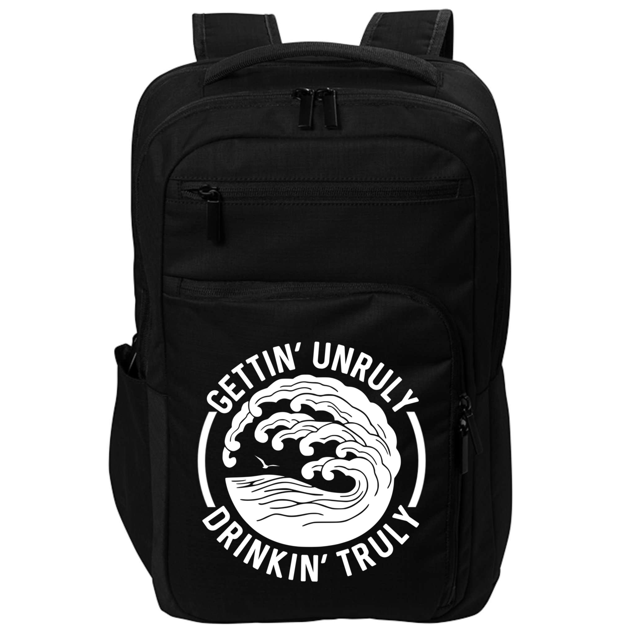 Gettin' Unruly In' Hard Seltzer Summer Beach Alcohol Gift Impact Tech Backpack