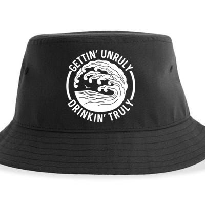 Gettin' Unruly In' Hard Seltzer Summer Beach Alcohol Gift Sustainable Bucket Hat