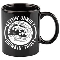 Gettin' Unruly In' Hard Seltzer Summer Beach Alcohol Gift 11oz C Handle Ceramic Mug