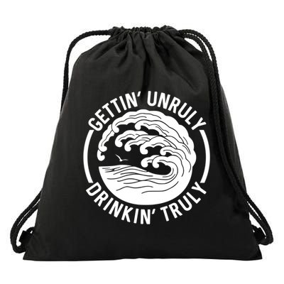 Gettin' Unruly In' Hard Seltzer Summer Beach Alcohol Gift Drawstring Bag