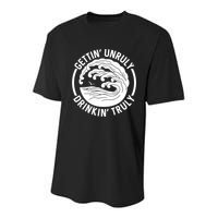 Gettin' Unruly In' Hard Seltzer Summer Beach Alcohol Gift Youth Performance Sprint T-Shirt