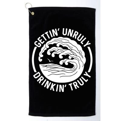 Gettin' Unruly In' Hard Seltzer Summer Beach Alcohol Gift Golf Towel