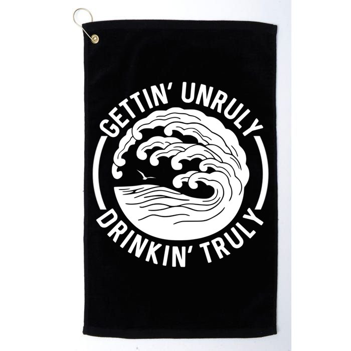 Gettin' Unruly In' Hard Seltzer Summer Beach Alcohol Gift Golf Towel