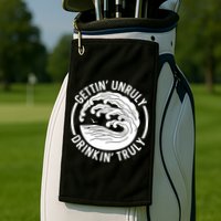 Gettin' Unruly In' Hard Seltzer Summer Beach Alcohol Gift Golf Towel