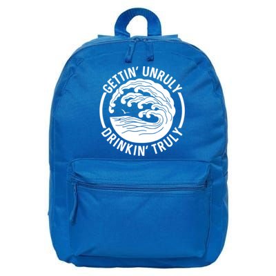 Gettin' Unruly In' Hard Seltzer Summer Beach Alcohol Gift 16 in Basic Backpack