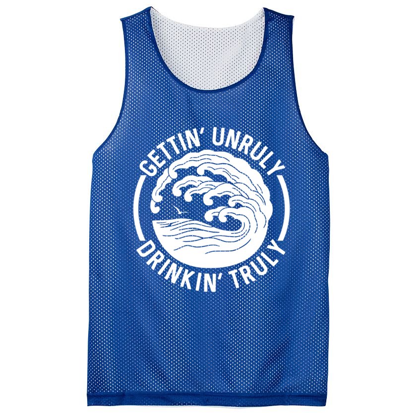 Gettin' Unruly In' Hard Seltzer Summer Beach Alcohol Gift Mesh Reversible Basketball Jersey Tank