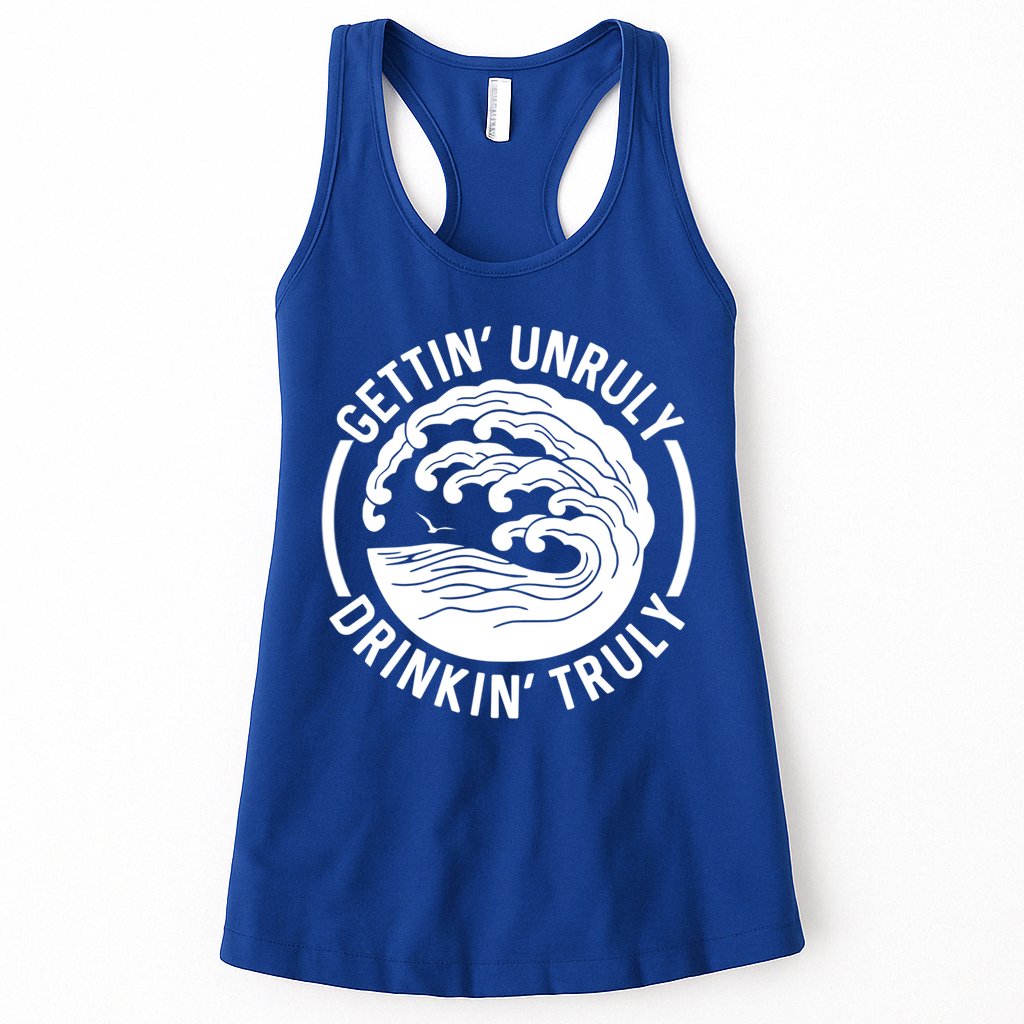 Gettin' Unruly In' Hard Seltzer Summer Beach Alcohol Gift Womens Tank Top
