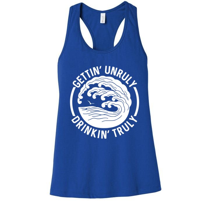 Gettin' Unruly In' Hard Seltzer Summer Beach Alcohol Gift Women's Racerback Tank