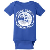 Gettin' Unruly In' Hard Seltzer Summer Beach Alcohol Gift Baby Bodysuit