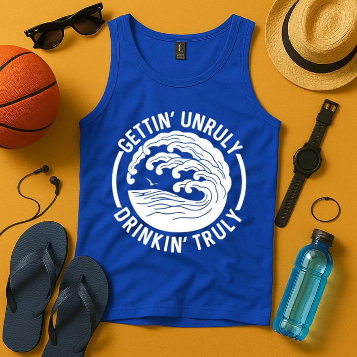 Gettin' Unruly In' Hard Seltzer Summer Beach Alcohol Gift Tank Top