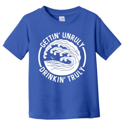 Gettin' Unruly In' Hard Seltzer Summer Beach Alcohol Gift Toddler T-Shirt