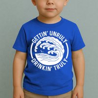 Gettin' Unruly In' Hard Seltzer Summer Beach Alcohol Gift Toddler T-Shirt