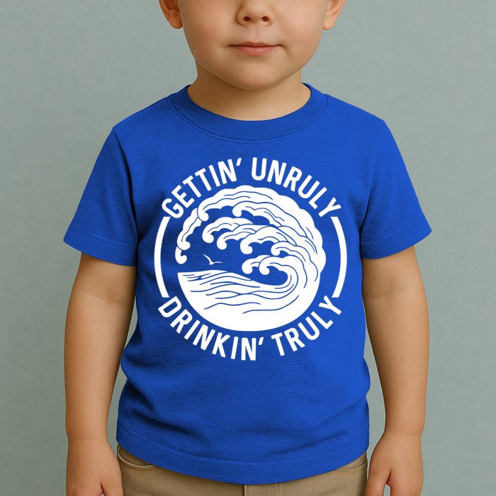 Gettin' Unruly In' Hard Seltzer Summer Beach Alcohol Gift Toddler T-Shirt