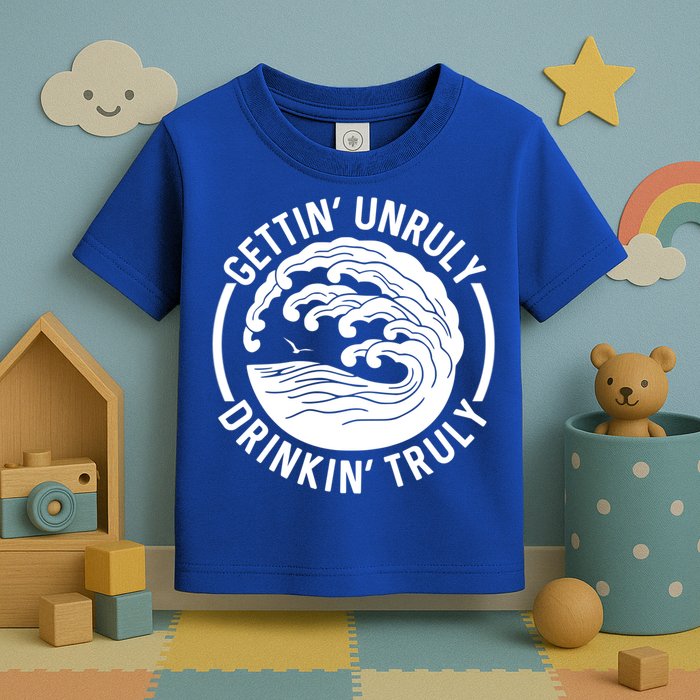 Gettin' Unruly In' Hard Seltzer Summer Beach Alcohol Gift Toddler T-Shirt