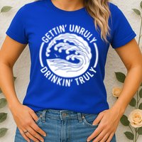 Gettin' Unruly In' Hard Seltzer Summer Beach Alcohol Gift Womens T-Shirt