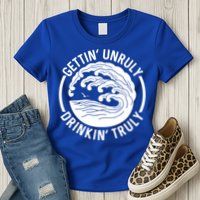 Gettin' Unruly In' Hard Seltzer Summer Beach Alcohol Gift Womens T-Shirt
