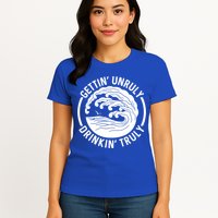 Gettin' Unruly In' Hard Seltzer Summer Beach Alcohol Gift Womens T-Shirt