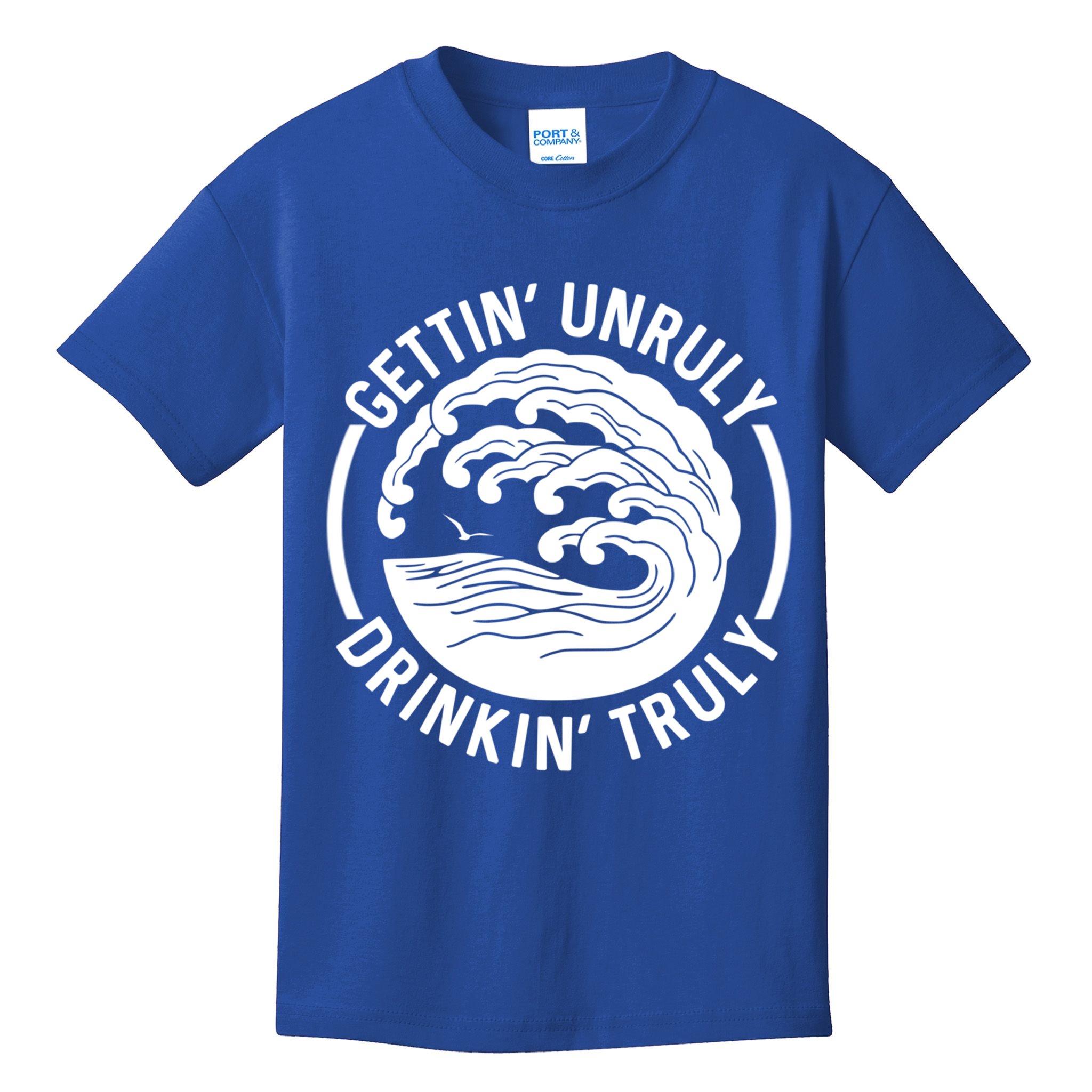 Gettin' Unruly In' Hard Seltzer Summer Beach Alcohol Gift Kids T-Shirt