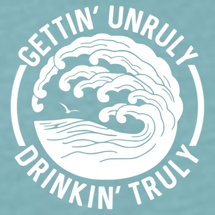 Gettin' Unruly In' Hard Seltzer Summer Beach Alcohol Gift Sueded Cloud Jersey T-Shirt