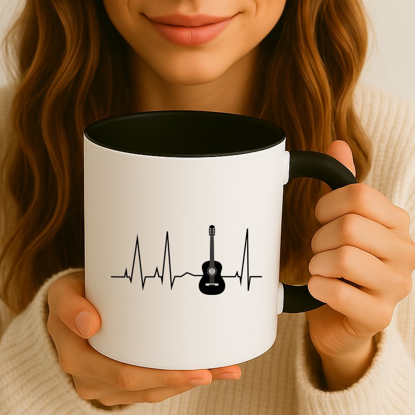Guitar Heartbeat Pulse Mug