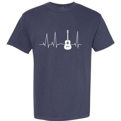 Guitar Heartbeat Pulse Garment-Dyed Heavyweight T-Shirt