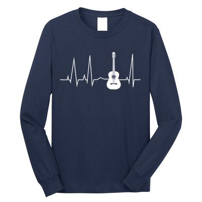Guitar Heartbeat Pulse Long Sleeve Shirt