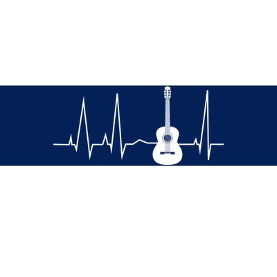 Guitar Heartbeat Pulse Bumper Sticker