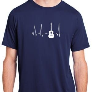 Guitar Heartbeat Pulse Adult ChromaSoft Performance T-Shirt