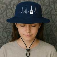 Guitar Heartbeat Pulse Bucket Hat