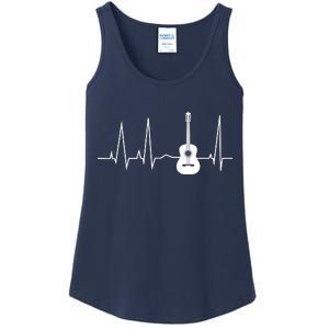 Guitar Heartbeat Pulse Ladies Essential Tank