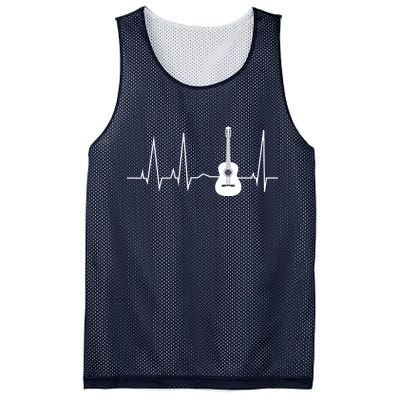 Guitar Heartbeat Pulse Mesh Reversible Basketball Jersey Tank