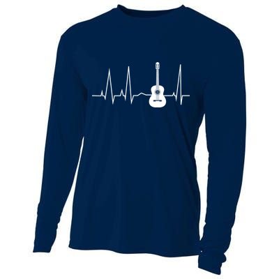 Guitar Heartbeat Pulse Cooling Performance Long Sleeve Crew