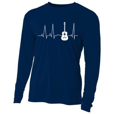 Guitar Heartbeat Pulse Cooling Performance Long Sleeve Crew