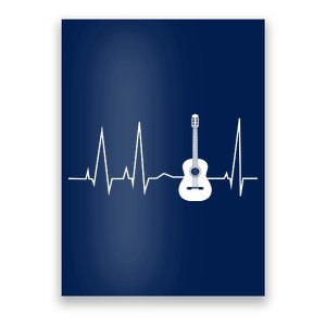 Guitar Heartbeat Pulse Poster