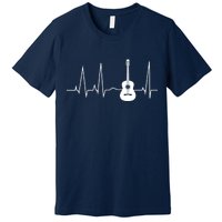 Guitar Heartbeat Pulse Premium T-Shirt