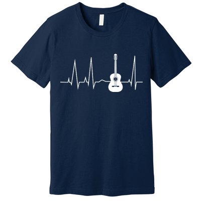 Guitar Heartbeat Pulse Premium T-Shirt