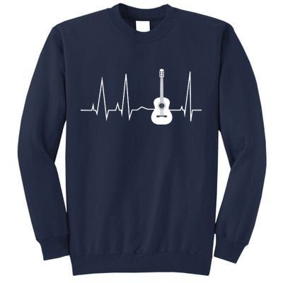 Guitar Heartbeat Pulse Tall Sweatshirt