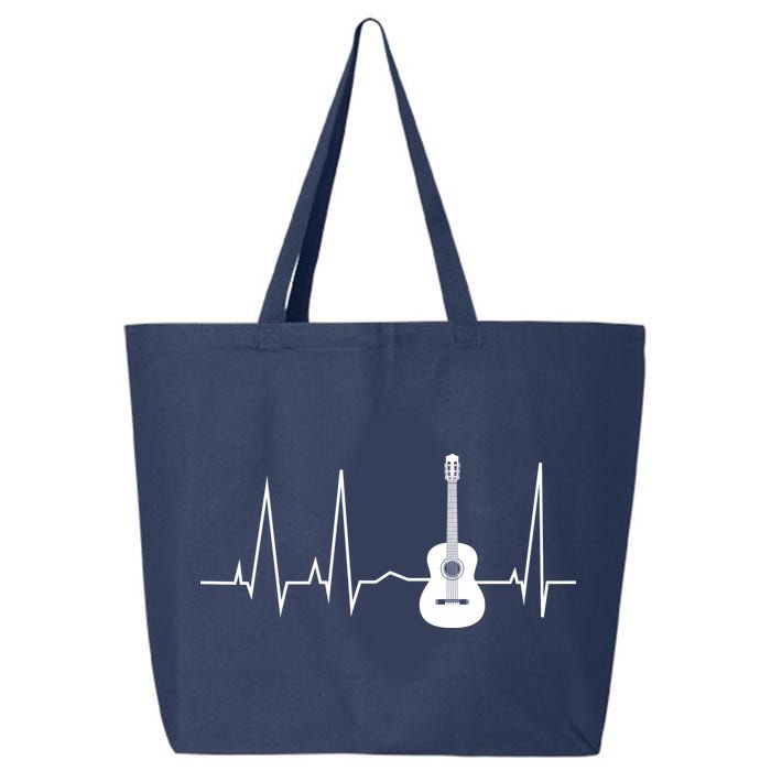Guitar Heartbeat Pulse 25L Jumbo Tote