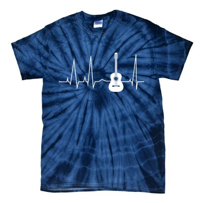 Guitar Heartbeat Pulse Tie-Dye T-Shirt