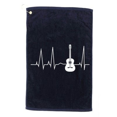 Guitar Heartbeat Pulse Golf Towel