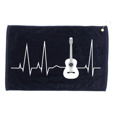 Guitar Heartbeat Pulse Grommeted Golf Towel