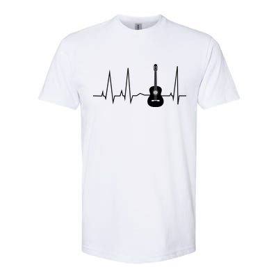 Guitar Heartbeat Pulse Softstyle CVC T-Shirt