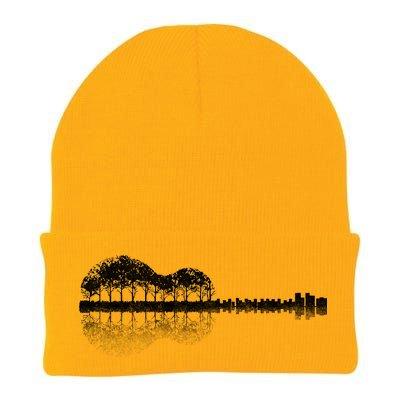 Guitar Landscape Knit Cap Winter Beanie