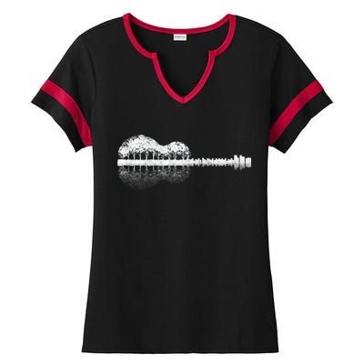 Guitar Landscape Ladies Halftime Notch Neck Tee